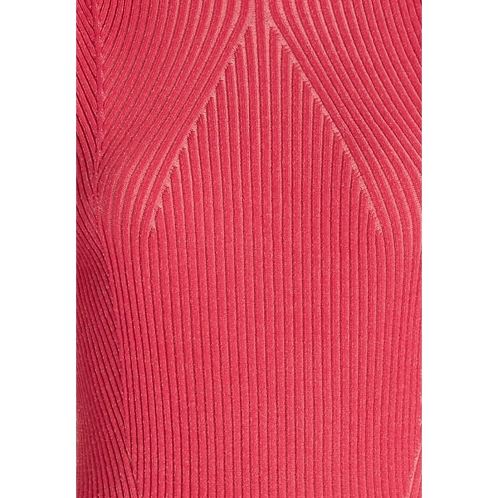 Acler Rickman Midi Ribbed Berry Pink Dress Size 6 - Picture 3 of 16